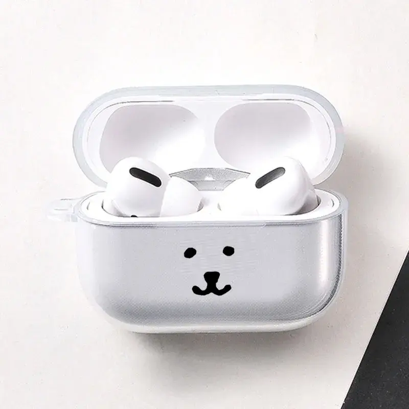 1pc Clear Skateboard Puppy Headphone Case for Airpods1/2/3/4/pro/pro2/Pro3,back to school,back to school haul