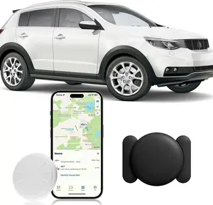 Mini GPS Tracker for Vehicles,1PCS No Monthly Fee Real Time Car GPS Tracker Work with Apple Find My(iOS Only),Mini Hidden Car Tracker with Magnetic Case (Black)