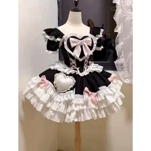 Amrican Vintage Suits Women Knitted Cardigan + Corset Vest + Mini Skirts Japanese Kawaii Lolita 3 Piece Dress Sets Korean