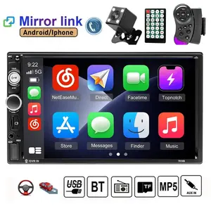 Universal Embedded 2din Car Mp5 Player, Stable Installation, Audio Video Playback, Abs Material, No Ca Prop 65 Re, Unrecorded Model