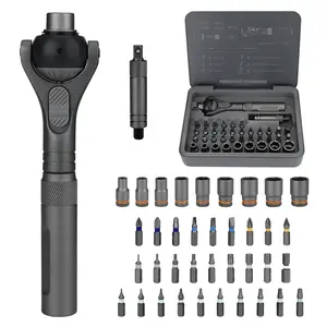 40 in 1 Ratchet Screwdriver Set with Detachable Handle, 180° Ratchet Head, 45-Tooth Mechanism, Magnetic Tool Kit with Case for Computer, Electronics Repair, Ideal for Home, DIY, and Maintenance