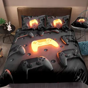 Game Machine Print Bedding Set, Decorative Bedding Set, Ultrafine Fiber Sheet Set Includes Pillowcases, Washable, Suitable for Teen Girls Bedroom Decor, Bed Sheet Sets, Bedsheet Set, Printed Bedding Set