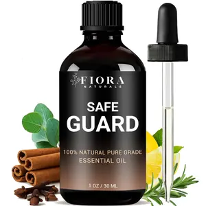 Fiora Naturals Safeguard Essential Oil Blend – Clove, Cinnamon, Lemon, Rosemary & Eucalyptus