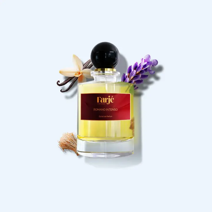 Farjé Perfumes – Romano Intenso Extrait De Parfum for Men 100ml – Finest Niche Quality Ingredients – Amber Woody Fragrance with Vanilla, Lavender and Vetiver – Warm, Intense and Long Lasting