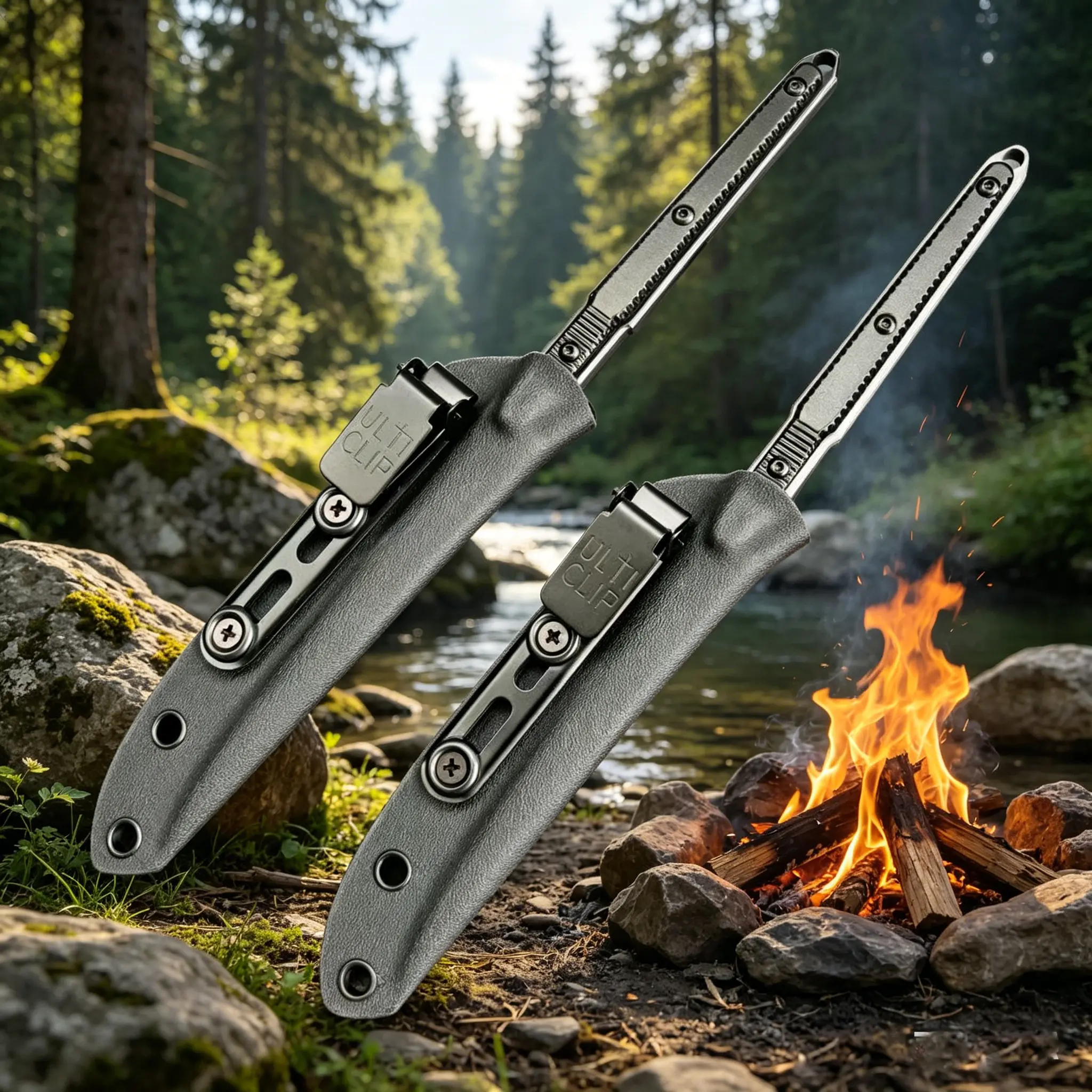 440C Stainless Steel Multifunctional Straight Knife, Aluminum Alloy Handle with K-Sheath, Multi-purpose Tool for Outdoor Camping, Barbecue and Fishing, Exquisite Premium Gift