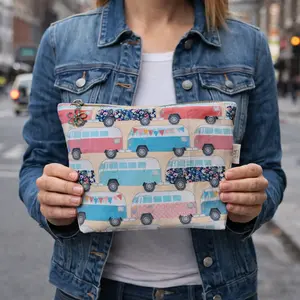 Camper Van Sock Project Bag – Small Knitting Project Bag