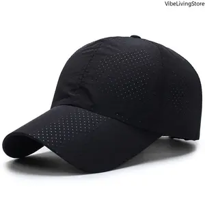 Solid Color Mesh Baseball Cap for Men Women, Breathable Sun Hat Lightweight Adjustable Peaked Cap for Spring Summer Outdoor