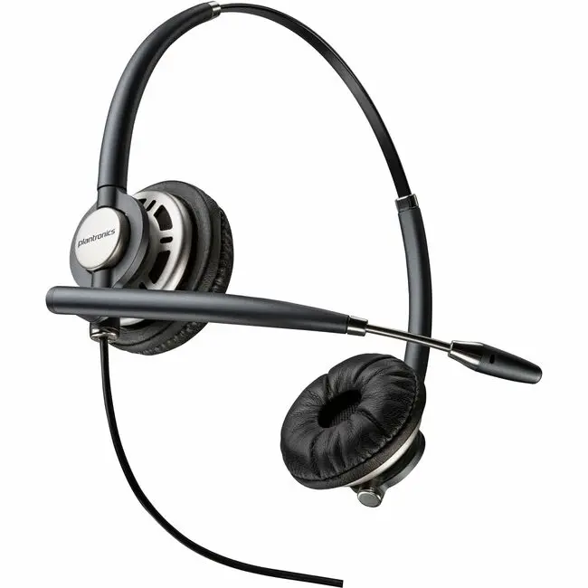 Poly EncorePro HW720D Corded Binaural Digital Headphone - Quick Connect, Quick Disconnect, Audio Accessory (Model 783N4AA)