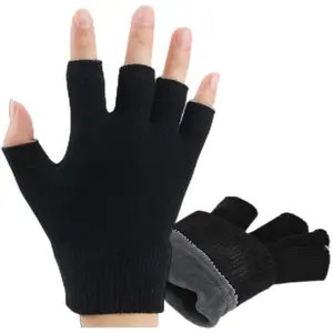 Moisturizing Gel Gloves for Dry Hand - Fingerless Gel Infused Lotion Spa Glove for Eczema Skin Care - Healing Repair Cracked Finger for Men Women (Pink) Haircare Heatless