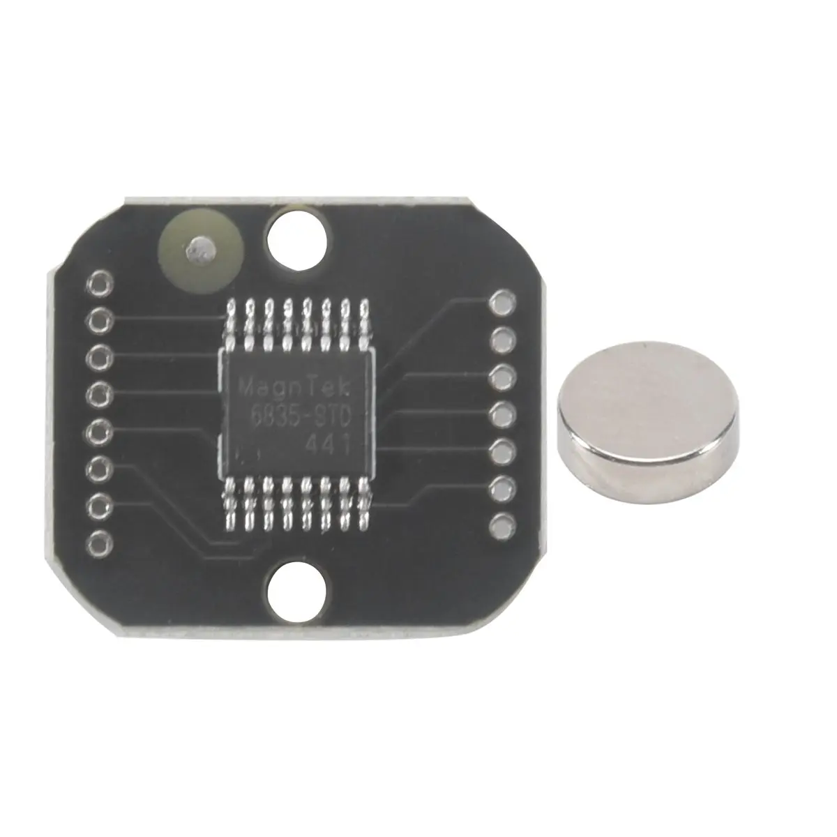 QYKF MT6835 21BIT Magnetic Encoder Module, PWM SPI Output Brushless Motor Sensor, Replacement for AS5048