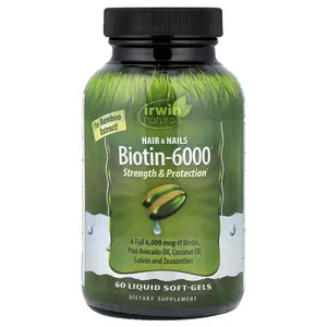 Irwin Naturals Biotin-6000®, 60 Liquid Soft-Gels