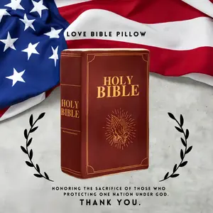 1pcs Bible Love Pillow, Holy Bible, Corinthians Chapter 13, Gift for Dad Mom, Christmas Eve New Year, Love Gift, Comfortable Cushion, Home Decor