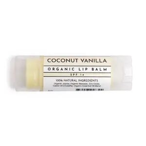 Just Ingredients Coconut Vanilla SPF 14 Lip Balm | Moisturize | Hydrating | Jojoba Oil | Beeswax