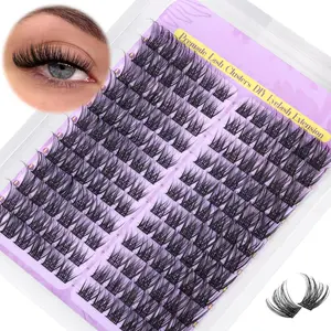 Individual Eyelash Bundles False Eyelashes, Eyelash Falsies, Cosmetic Eyelash Extension, 1 Box Eyelash Extension Kit, Self Grafting Curl Diy Lash Kit, Eye Makeup Enhancement False Eyelashes, DIY Eyelash Extensions