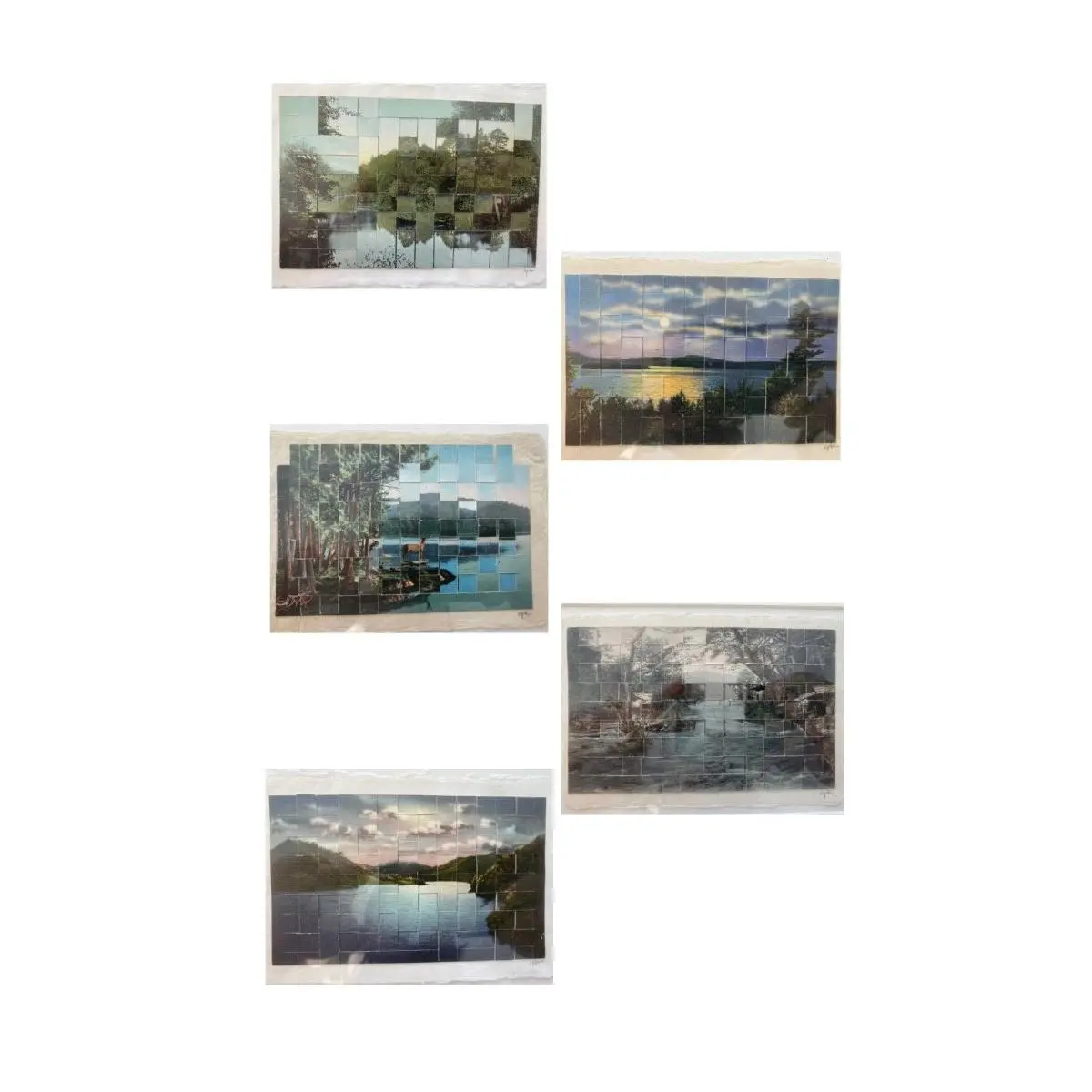 Altered & Recombined Vintage Photo-Postcards Art by Carole Kunstadt