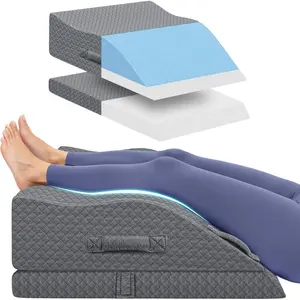 Elevation Pillows for  After , Memory  Adjustable Wedge Pillow for  or Rest, Ankle Pillow for Sleeping  Circulation Grey/Double