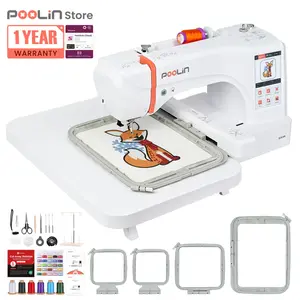 PooLin EOC06 7.9”*11” Computerized Embroidery Machine For Home Business