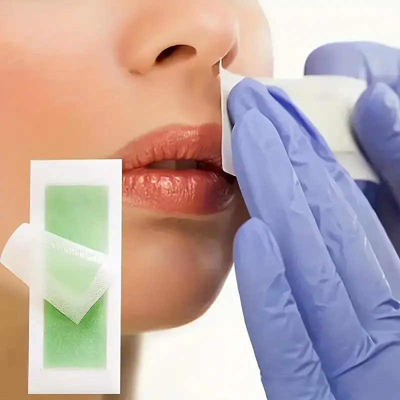 Double Sided Hair Removal Wax Strips, Portable Body Waxing Strips, At Home Waxing, Home Hair Removal, Smooth Hair Removal, Easy Hair Removal, Hair Removal Waxing Paper for Lips, Arms, Legs, Underarms, Hair Removal Product
