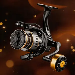 Spinning Reel, Full Matel Frame, Stainless Ball Bearing, 8Kg MAX Drag Fishing Reels, for Medium Inshore&Offshore Saltwater, Freshwater, Ice Fishing, Fishing Equipment
