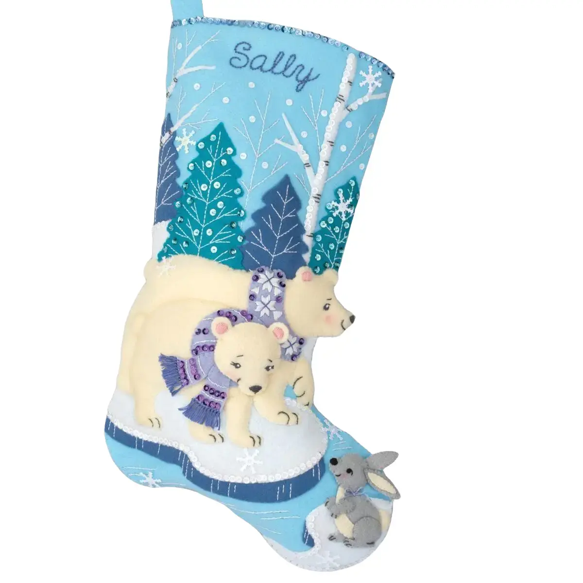 Bucilla® Polar Bear Pair - Seasonal Felt Stocking Kits - 89802E