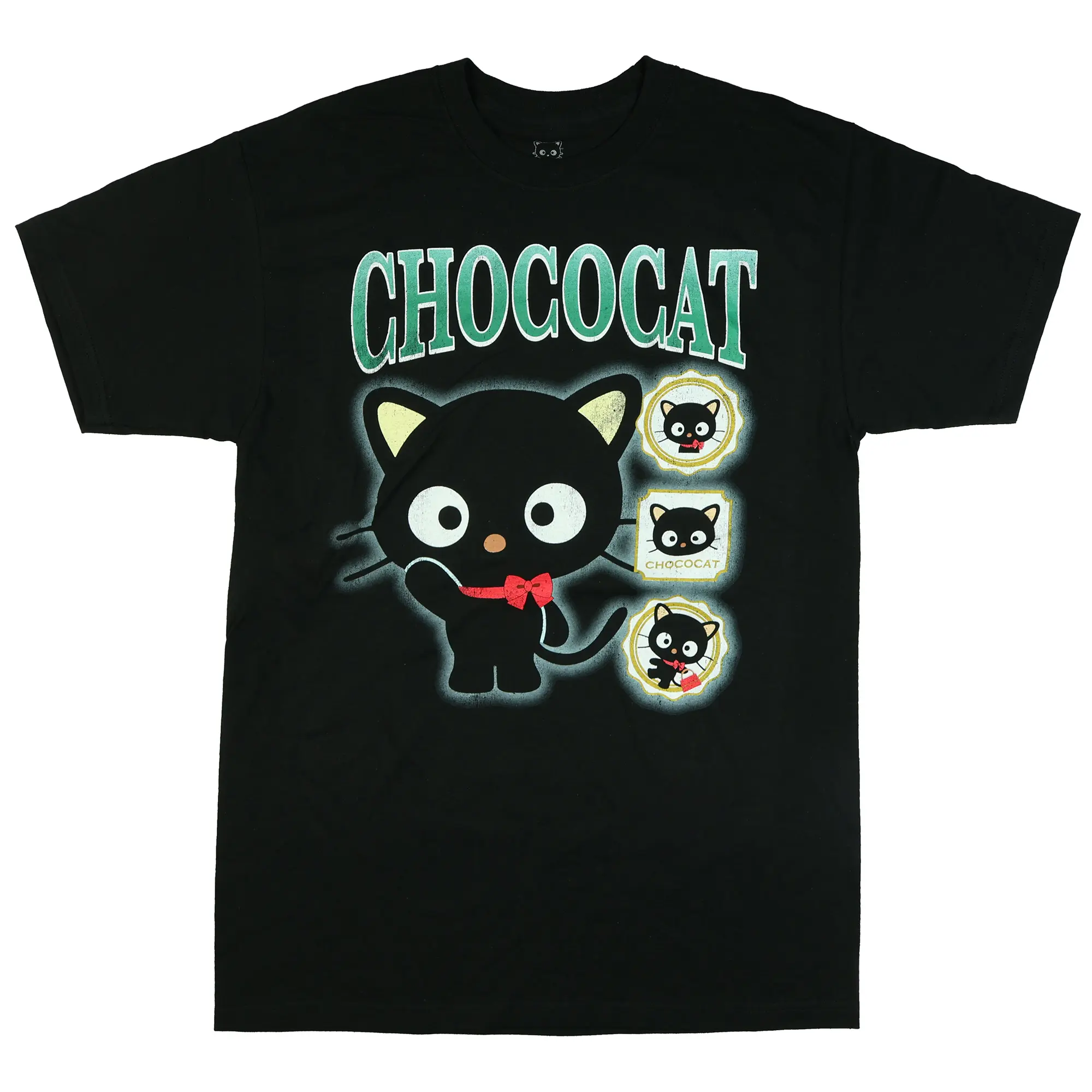 Sanrio Hello Kitty Shirt Men's Chococat Waving Short Sleeve Graphic Tee
