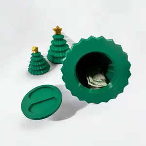 3D Printed Christmas Tree Stash Container - Card Alternative for Gift Giving