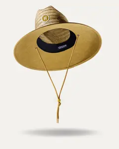 UPF 50+ Lifeguard Straw Hat in Solid Honey