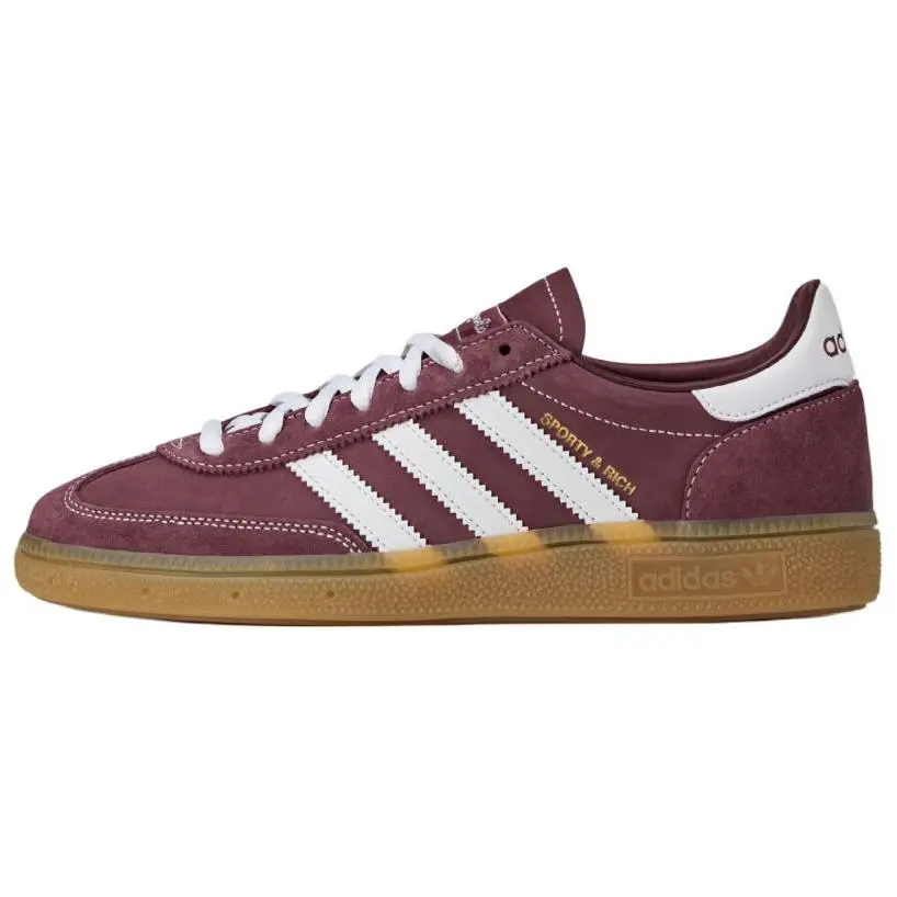 Sporty & Rich x adidas Handball Spezial 'Shadow Red' Athletic Footwear - Men's/Women's Sports Shoes, Performance Sneaker, Training, Breathable