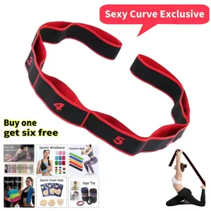 [Buy One Get Six Free] Say Goodbye to Stiff Neck and Shoulders! Latex Digital Step Resistance Band, suitable for full-body stretching exercises, a must-have for yoga/Pilates/fitness. The top choice for women's sports and fitness gifts.