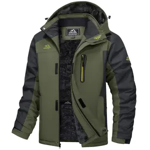 MAGCOMSEN Men's Winter Coats Water Resistant Snow Ski Jacket Fleece Lined Parka 4 Pockets FallFreshness Outdoorfun