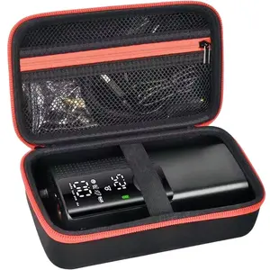 Portable Car Tire Inflator Storage Bag, Multifunctional Storage Bag, Zipper Eva Material Pump Organizer, Durable Storage Organizer, Waterproof Anti-Pressure Device Holder, Vehicle Accessories