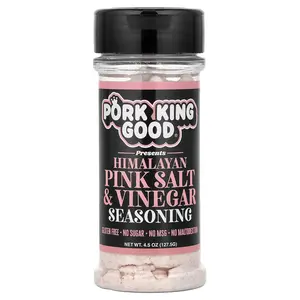 Pork King Good Himalayan Pink Salt & Vinegar Seasoning , 4.5 oz (127.5 g)