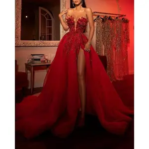 2024 Autumn Winter New European and American Women's Embroidered Sequin Sexy Off-Shoulder Flared Dress
