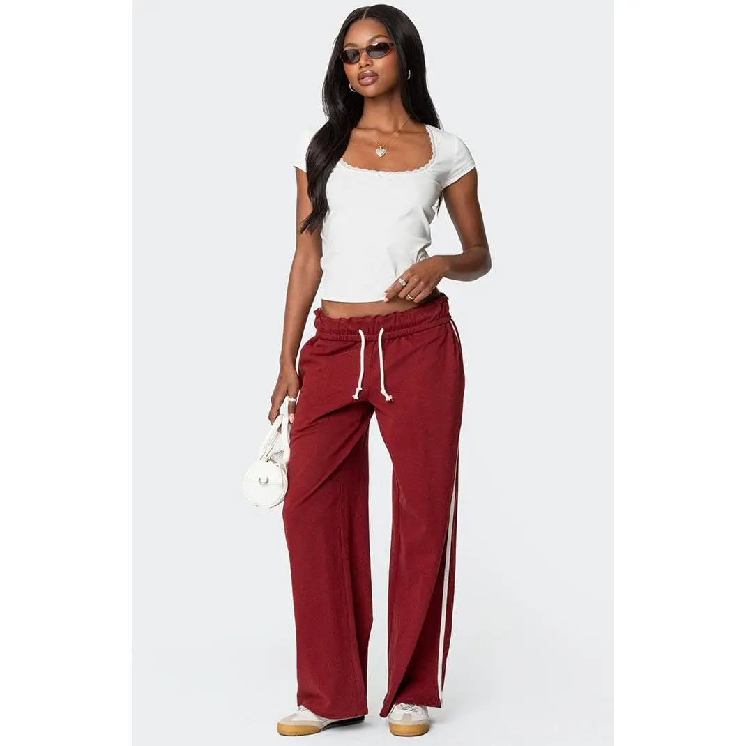 Edikted Women's Chance Fold Over Sweatpants