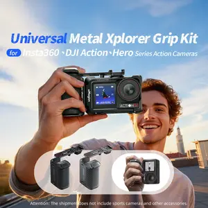 Insta360 Djl Action Hero Metal Street Photography Hand Grip Kit Accessories, Durable & Stylish Design, Perfect for Capturing Moments, Capture, Explorer, Camera