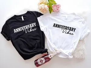 Anniversary Vibes T-shirt, Husband And Wife Matching Shirt, Wedding Anniversary Couple Tee, Mr And Mrs Anniversary T-shirt, Cute Gift For Married Couple