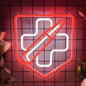 Zombies Perk Neon Sign For Wall Decor Drink Room Decorative Neon Signs Red White Hanging Neon Sign For Bedroom Teen Boy Room Decor Led Night Light For Bar Pub Apartment Teen Boy Gifts USB Sign