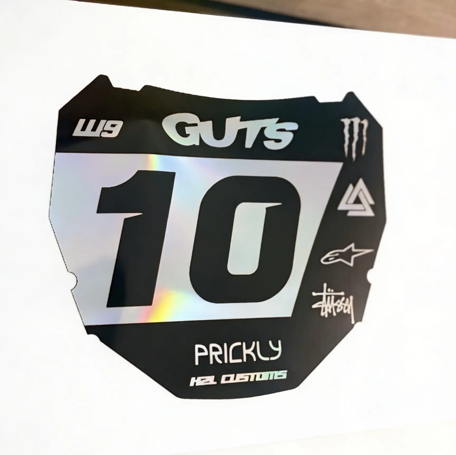 ODI Plate Decal Motorcycle Decoration Motorcycle Stickers