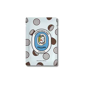 Gillian Cosmetics | Coconut Hydrating Sheet Mask with Real Coconut Extract & Pro-Vitamin B5 for Deep Moisture & Soothing Dry Skin by elvis+elvin (25ml)
