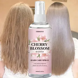 3.38 oz Sakura Vanilla Scented Hair Mist - Moisturizes, provides long-lasting sakura fragrance, smooths hair, and adds shine; ideal for dry hair and daily hair care