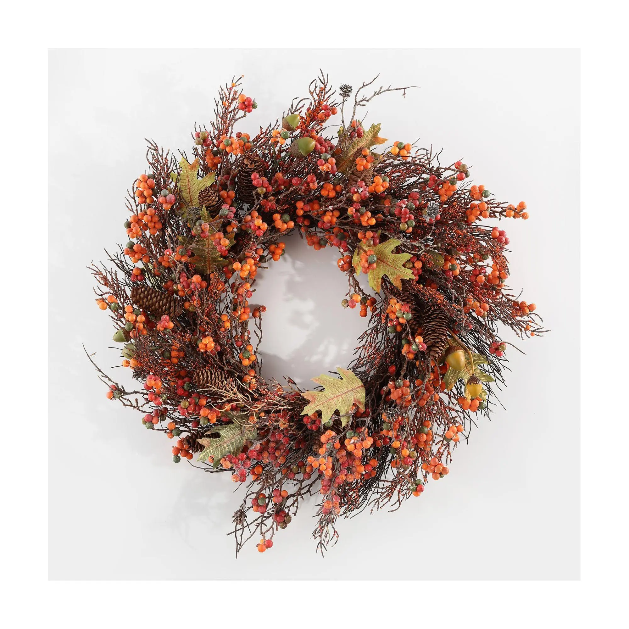 Safavieh 26" Berry, Acorn, Pine Cone & Oak LeafWreath