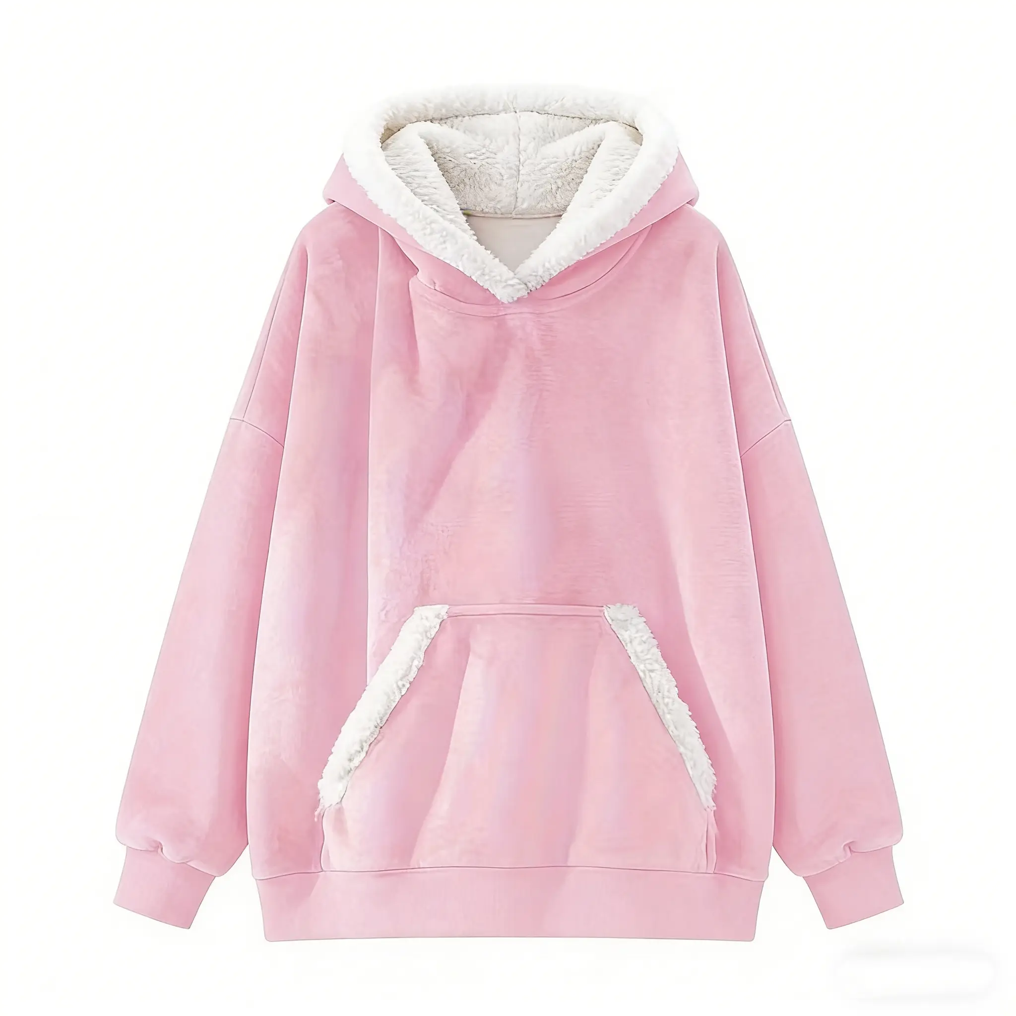 Pink with white trim