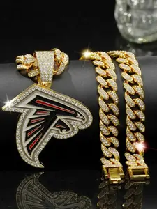 Trendy Hip-Hop Necklace Fashionable and Unique Alloy Team Pendant for Men Wholesale Trendy Charms Necklace