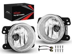 Nilight Fog Lights Assembly Compatible with 2007 2008 2009 Jeep Wrangler 2005-2008 Dodge Magnum 2009 Journey 2006-2010 Chrysler PT Cruiser 2005-2010 300 Touring Models Clear Lens Nilight Fog Lights Assembly Compatible with 2007 2008 2009 Jeep Wrangler 2005-2008 Dodge Magnum 2009 Journey 2006-2010 Chrysler PT Cruiser 2005-2010 300 Touring Models Clear Lens