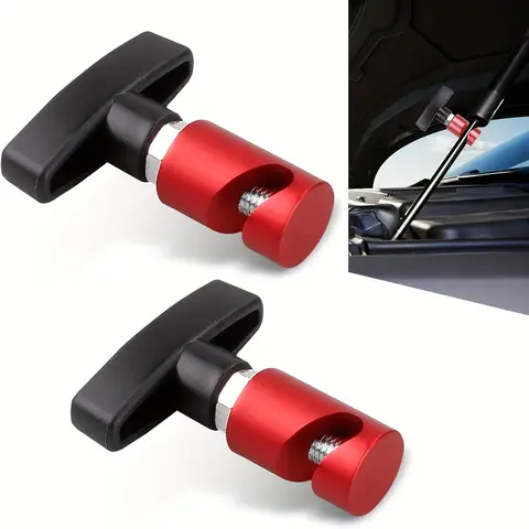 2pcs Car Engine Hood Support Rods, Lifting Engine Support Rod Clip, Anti-Slip, Anti-Clamping Device, Retainer for Tailgate, Hatch, Car Trunk, Car Accessory, Car Auto Accessories