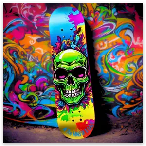 Skull Graffiti Snowboard Skull Graffiti Snowboard