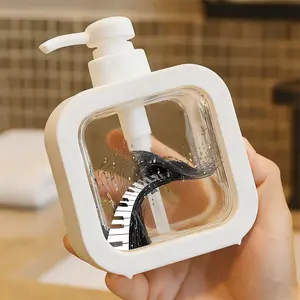 Home bathroom creative dispenser, piano key musical notes design, automatic liquid soap dispenser, bathroom accessories for sink, kitchen, hotel, modern minimalist, perfect for gifts