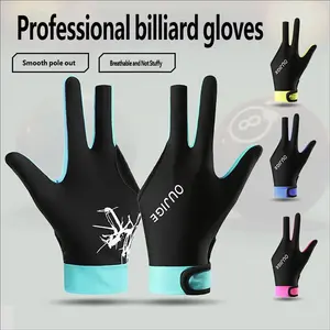 New Billiard Glove Pro Men Full Finger Thin Breathable Anti-Slip Wear-Resistant Snooker Gloves Billiard Accessories Wholesale, High-Quality Grip