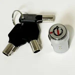19mm Security Cylinder Lock with 3 Tubular Keys for Secure Roll-up Door Unit