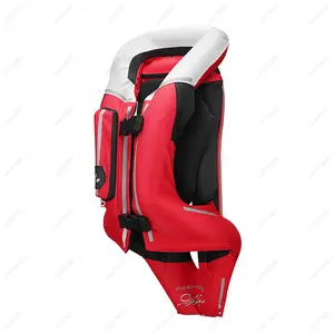 Motorcycle Riding Red Inflatable Vest Upgraded Versio Inflatable Safety Vest Chest Back Neck Hip Protection Vest Anti Fall Riding Equipment